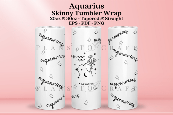 Aquarius Zodiac Wrap SVG