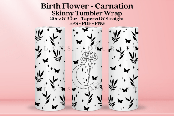 Carnation Birth Flower Wrap