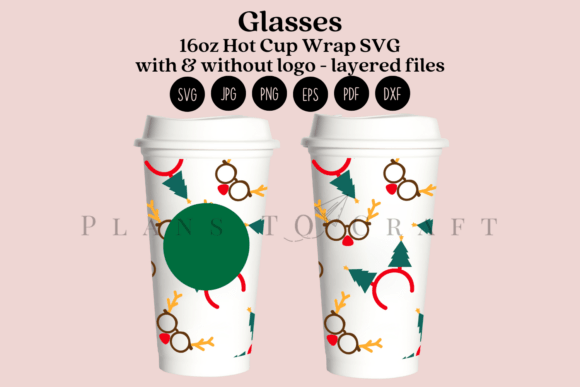 Christmas Glasses SVG for Real Projects