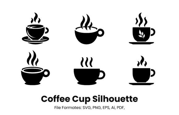 Coffee Cup Silhouette Svg Png