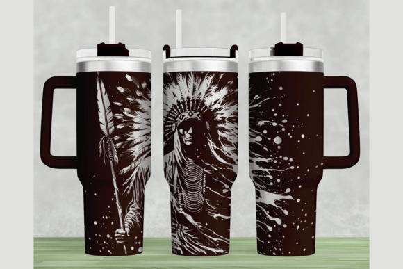 Native 40oz Tumbler Wrap SVG