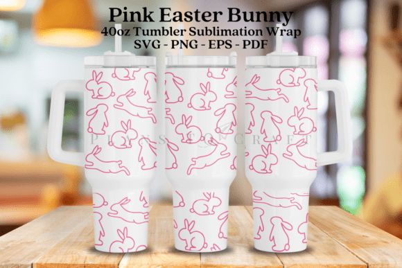 Pink Easter Bunny Wrap SVG