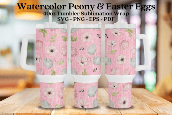 Pink Easter Tumbler SVG